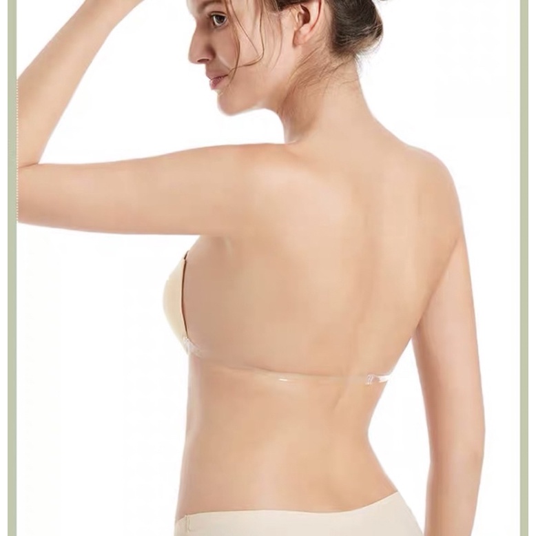 Miếng dán ngực silicon cao cấp, áo ngực dán nâng ngực cài trước tạo khe sexy, gợi cảm PK05