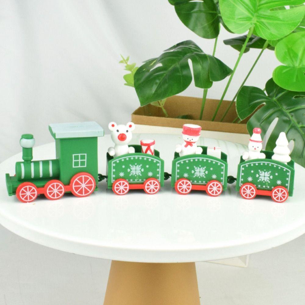 GOGOUP Tàu Lửa 4 Nút Thắt Trang Trí Giáng Sinh, Năm Mới, Quà Tặng Cho