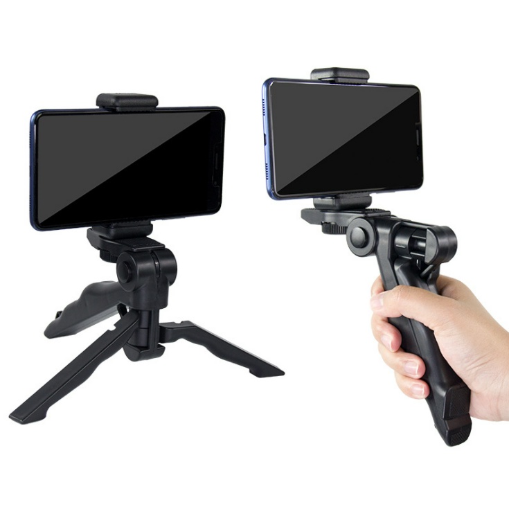 Chân tripod cầm tay mini 2 trong 1 tiện lợi  ổn định khi quay video cho điện thoại iPhone Samsung