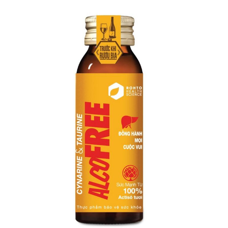 Nước uống giải Rượu Alcofree 50ml– Hỗ trợ giảm đau đầu và buồn nôn, mệt mỏi sau khi uống rượu bia