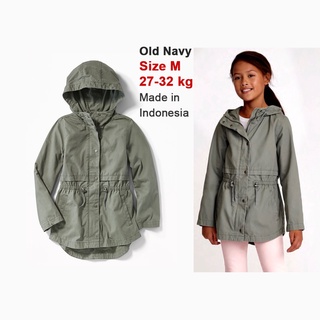 Áo khoác kaki dáng dài OldNavy size M Áo khoác nhẹ bé gái
