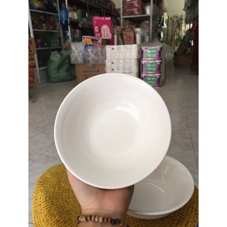 combo 10 bát loa trắng miệng loe đương kính 15cm và 18cm