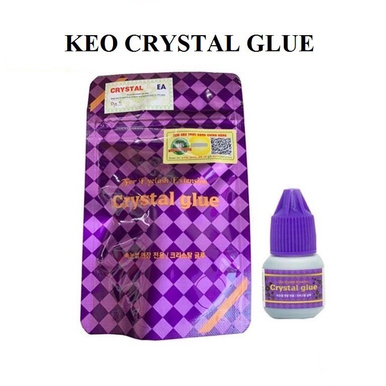 Keo nối mi Crystal Glue tím