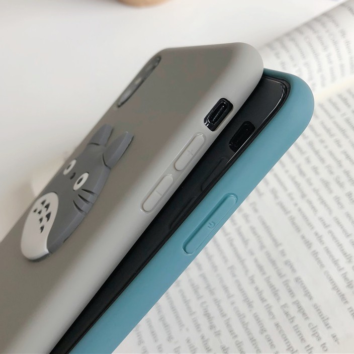 Ốp điện thoại hình Totoro dạng nổi nhiều màu cho Apple iPhone 11 12 Pro Max XS XR XS Max iPhone X 8 7 6s 6 Plus 5 5S 6g 7g 6p 7p iPhone 12 mini