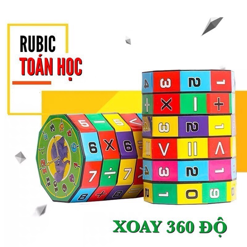 Rubic Học Toán 6 Tầng Cho Bé - Đồ Chơi Rubic Toán Học - Rubik Cho Bé Tập Làm Phép Tính