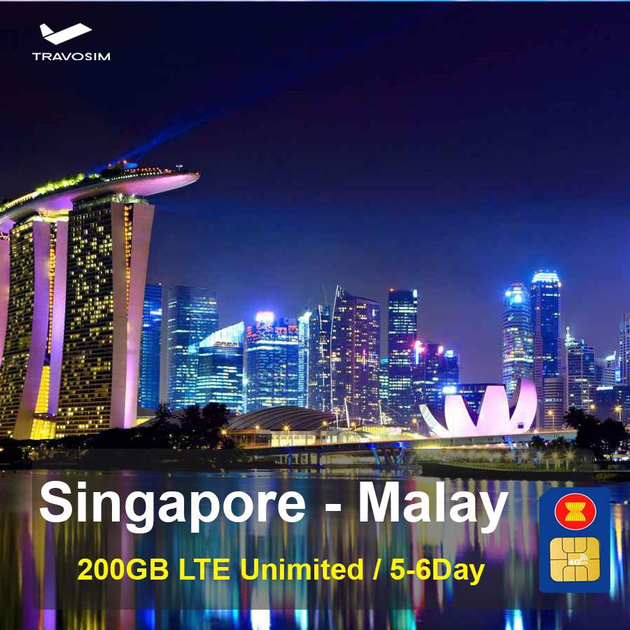 Sim Singapore-Malaysia 6 Ngày Full 4G