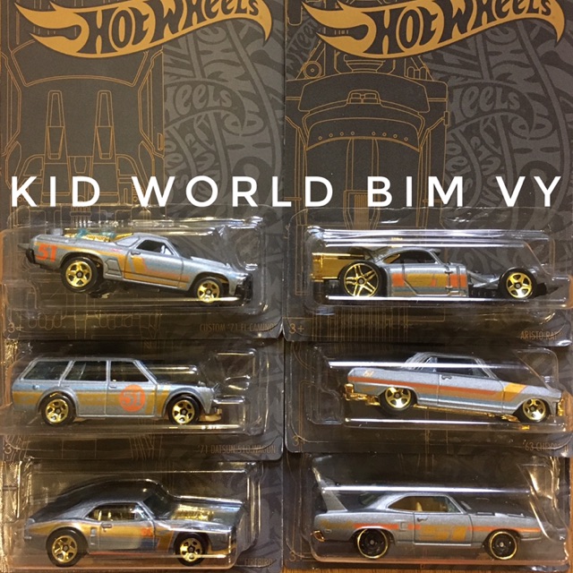 Xe mô hình Hot Wheels Satin & Chrome Series, 2019.