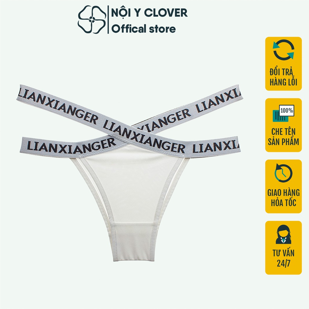 Quần Lọt Khe Lưng Cao Cotton Clover Official Quần Lót Nữ Tôn Dáng Thon Eo 380