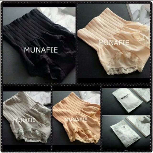 Quần gen bụng munafie cạp chun 14cm