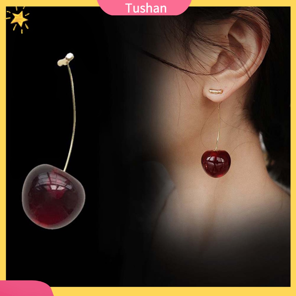 Hoa tai hình trái Cherry xinh xắn dành cho nữ