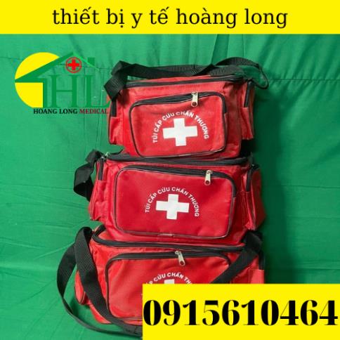 Túi Cứu Thương Màu Đỏ Cỡ Nhỏ 23x15x15cm - Túi Y Tế