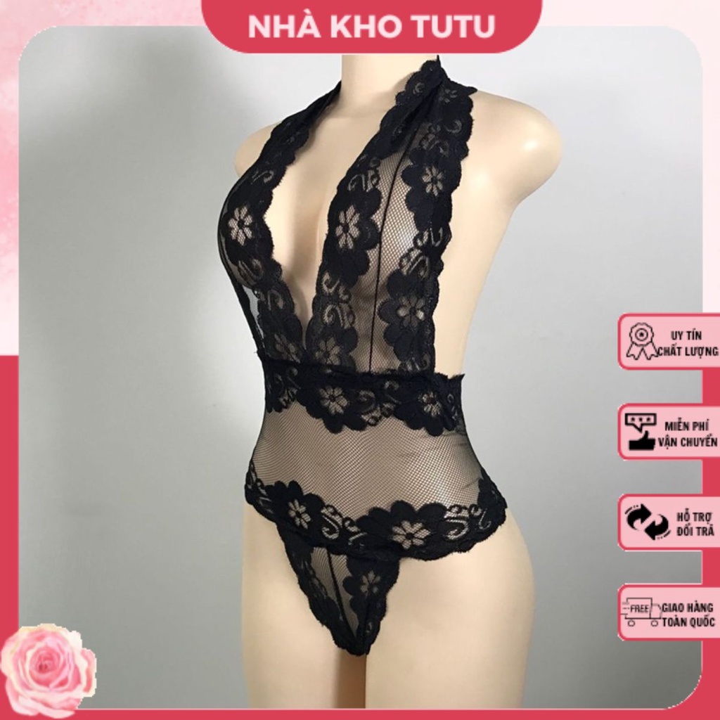 Bộ đồ lót bodysuit ren TuTu L001