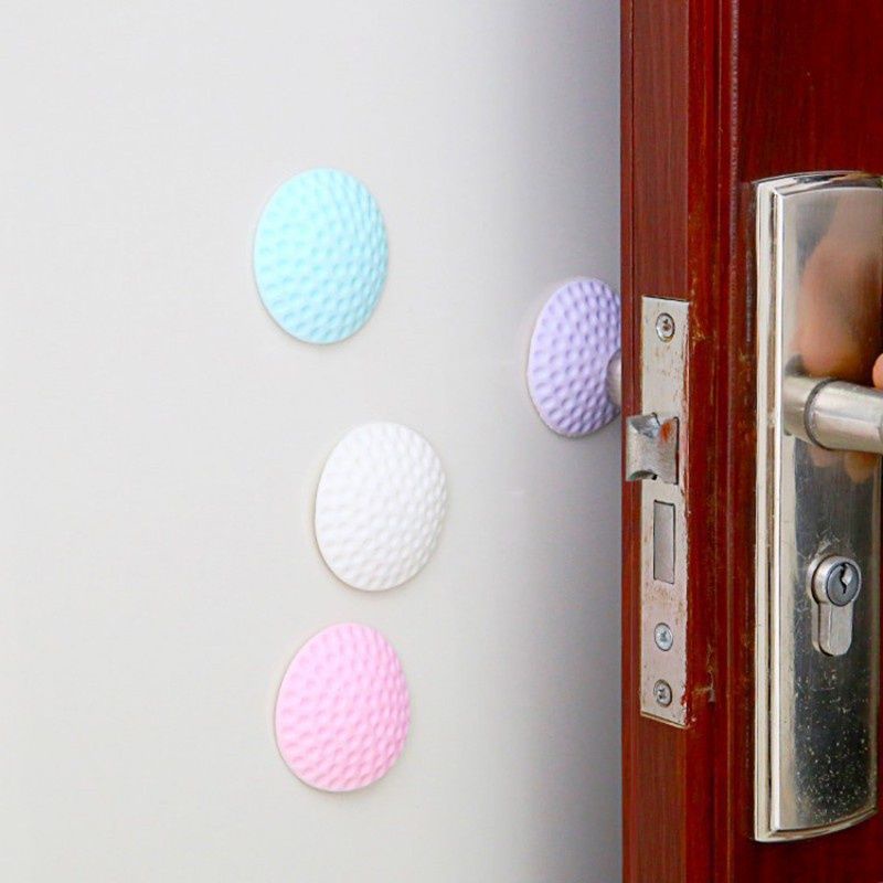 Miếng Chắn Cửa Miếng Chặn Cửa Dán Tường 3M Silicone Chống Va Đập Chống Ồn Tiện Lợi.