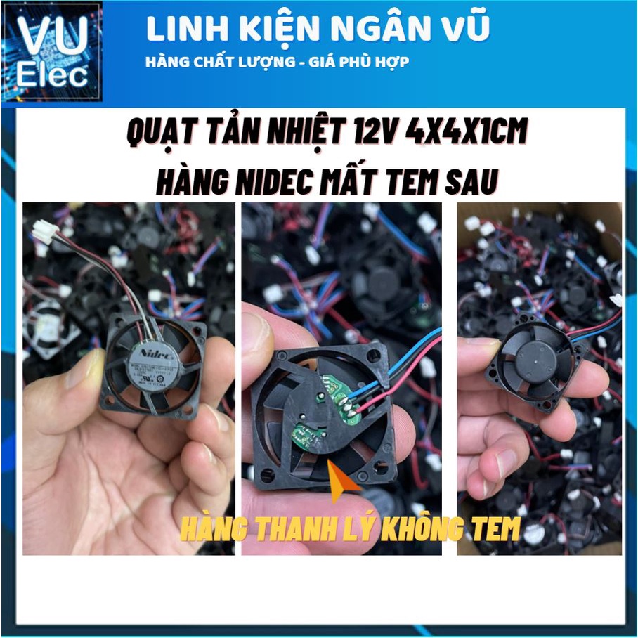 Quạt Tản Nhiệt 12V 4x4CM 6x6CM, 8x8CM, 12x12CM quạt làm mát đủ loại