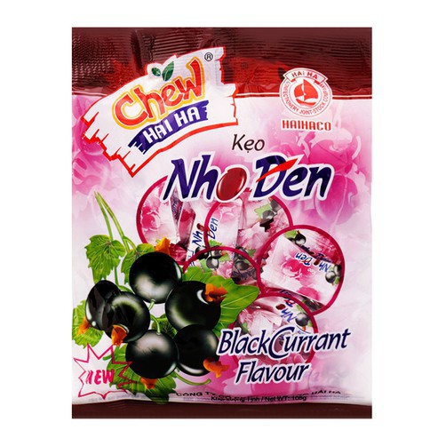 Kẹo chew mềm hải hà nho đen/ đậu đỏ gói 105g