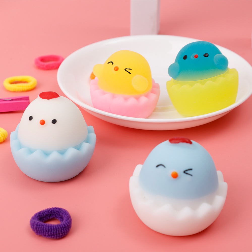 [Mới] [Màu Sắc Ngẫu Nhiên] Đồ Chơi Xếp Hình Trứng Phục Sinh Bóp Để Giảm Căng Thẳng