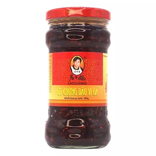 Ớt Chưng Dầu Laoganma Vị Gà 280gr/ Ớt Chưng Dầu Vị Gà - NK Chính Hãng Laoganma