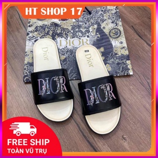 FREE SHIP Dép thời trang nam quai ngang dior hoa siêu sang
