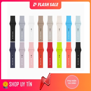 Dây apple watch cao su - dây đeo silicon mềm cho apple watch iwatch size 38mm 42mm 40mm 44mm
