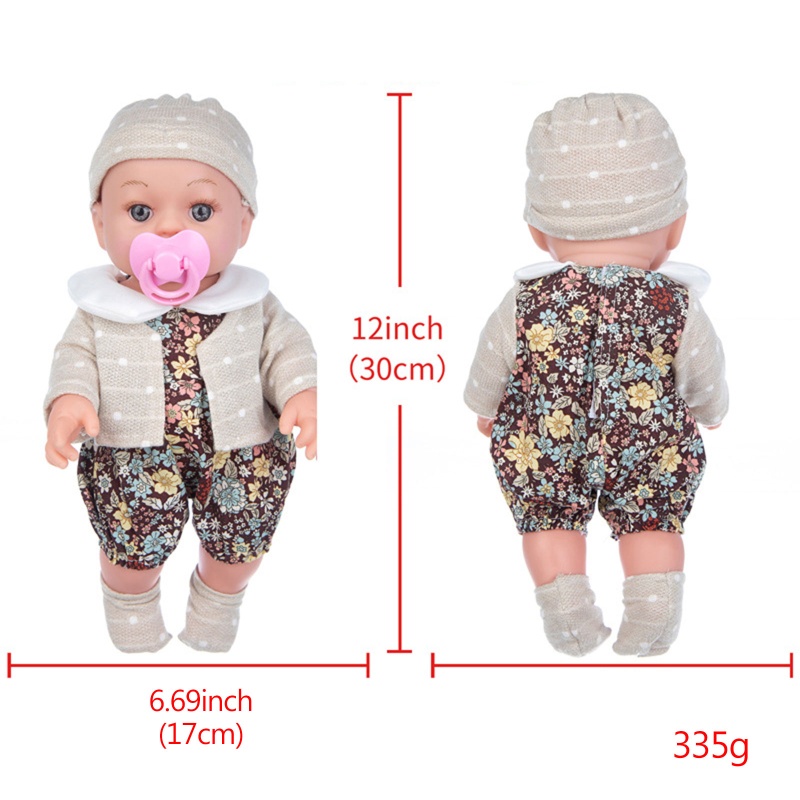 Set 12 Điều Ước Và Mơ Ước Bằng Vinyl Dễ Thương An Toàn Cho Búp Bê Sơ Sinh