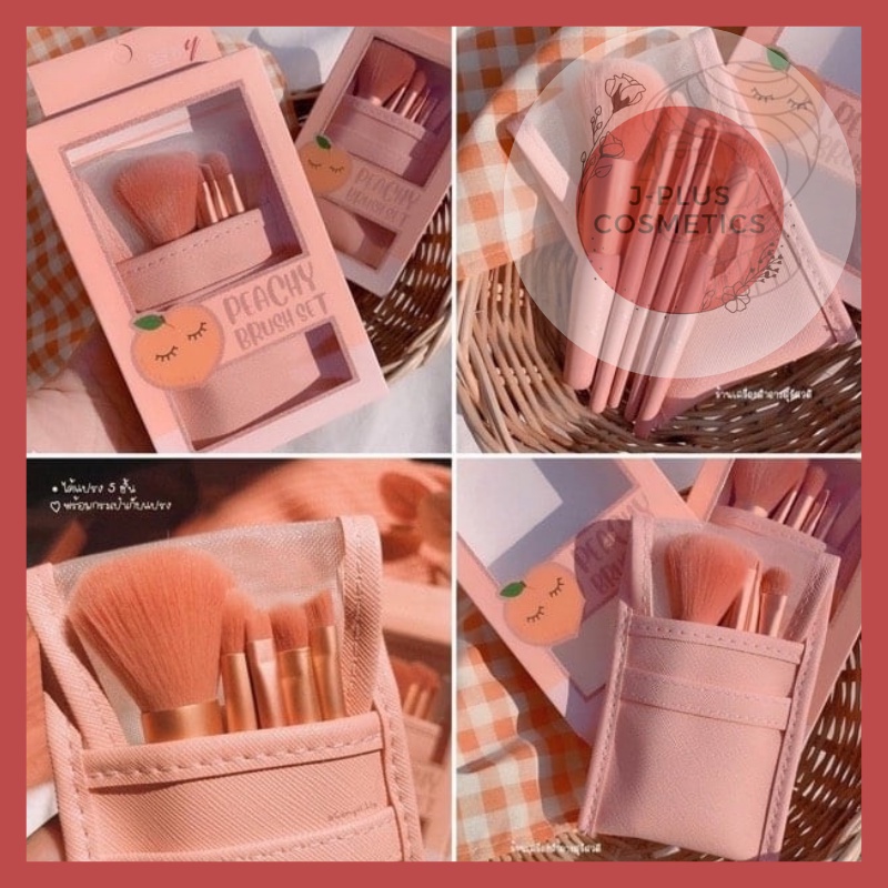 Set 5 cọ trang điểm Peachy Brush Set 5Pcs [Quảng Châu]