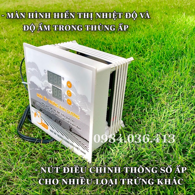 Máy ấp trứng Ánh Dương P100 🐣 BẢO HÀNH CHÍNH HÃNG 12 THÁNG🐣  Máy ấp mini đảo tay, lắp ráp vào thùng xốp