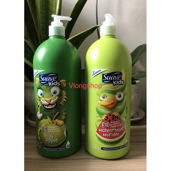 Sữa tắm gội SUAVE KIDS 3 in 1 của MỸ