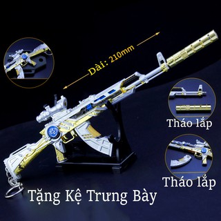 Móc Khóa Súng AKM Skin Rồng Vàng Trong PUBG