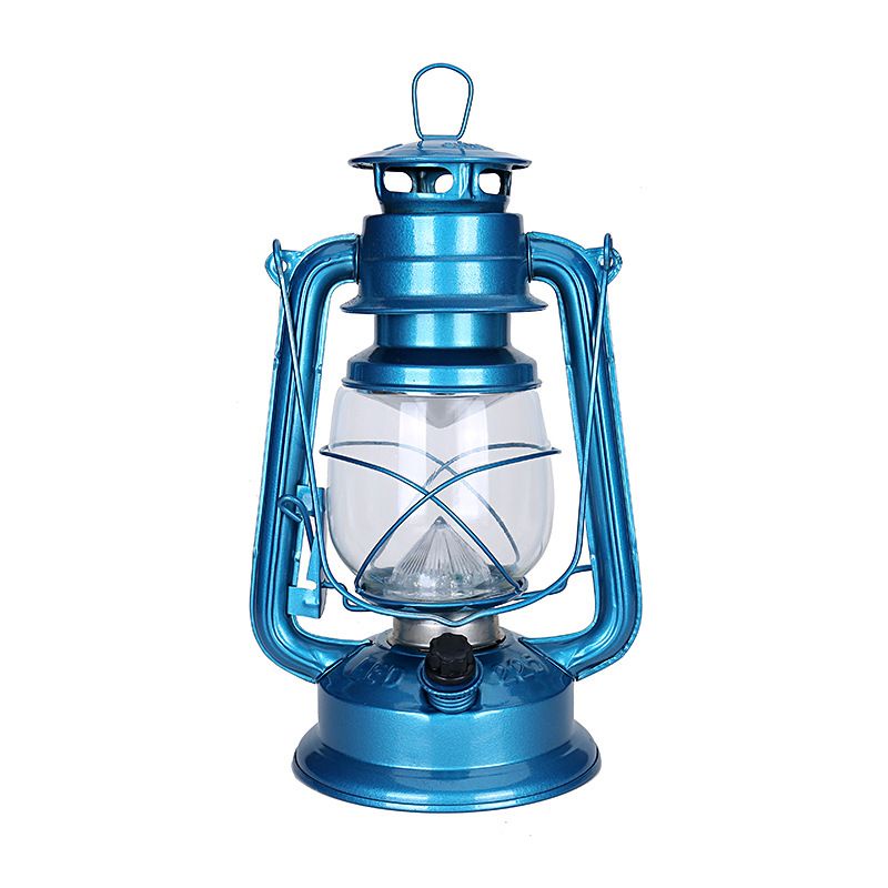 Đèn bão LED dùng pin  chất liệu sắt cao 25cm dùng để trang trí nhà, quán cafe, cửa hàng, dã ngoại, cắm trại