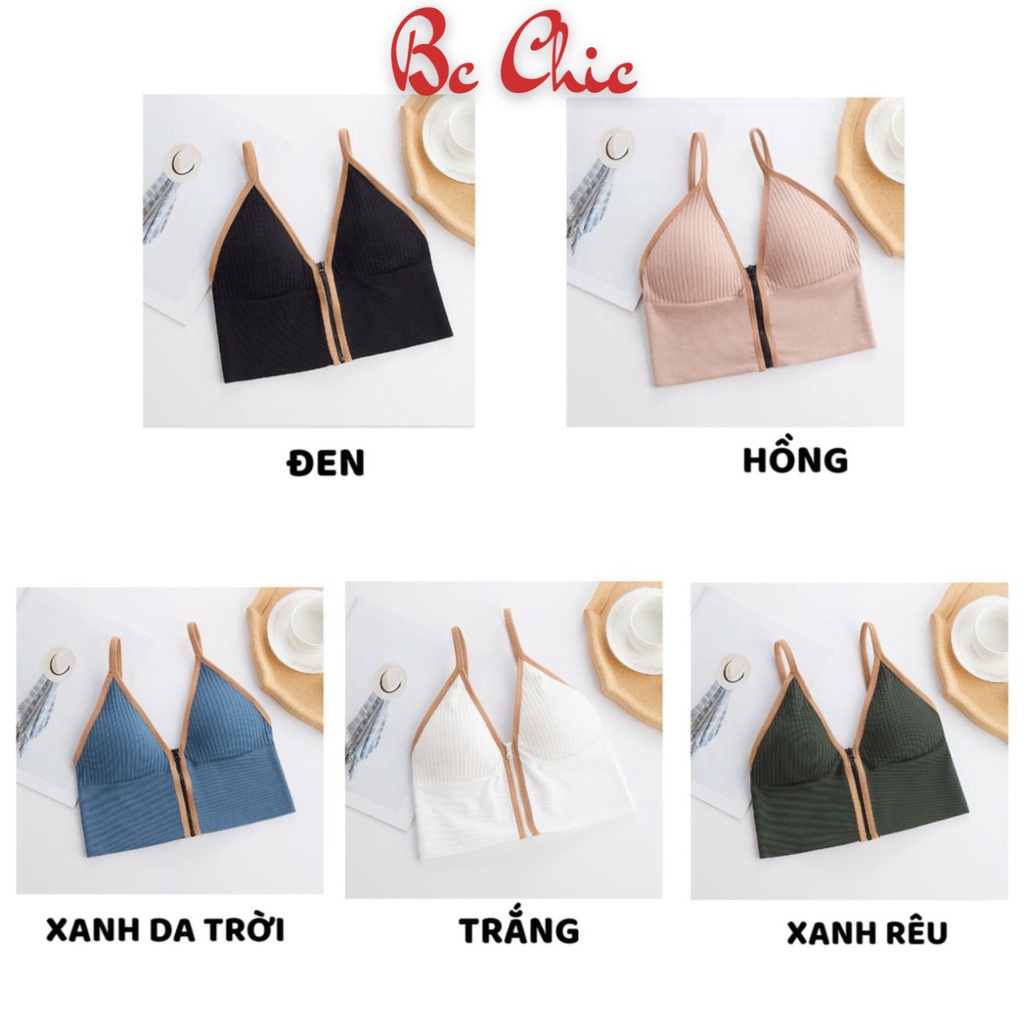 Áo Bra Nữ - Áo Lót Nữ 2 dây Nâng Ngực kéo khóa tôn dáng mẫu Bra B301 BC_CHIC LINGERIE