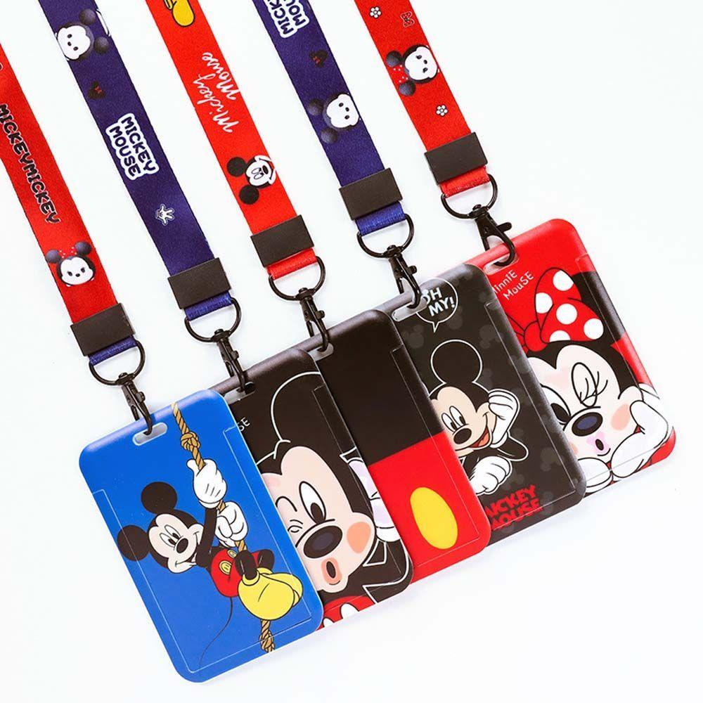 Ốp Điện Thoại Họa Tiết Mickey Minnie Có Dây Đeo Cho Bé