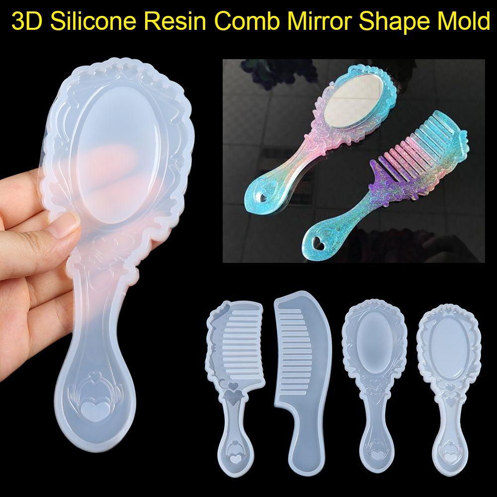Khuôn Nhựa Resin Trong Suốt Hình Lược 3D KENT1