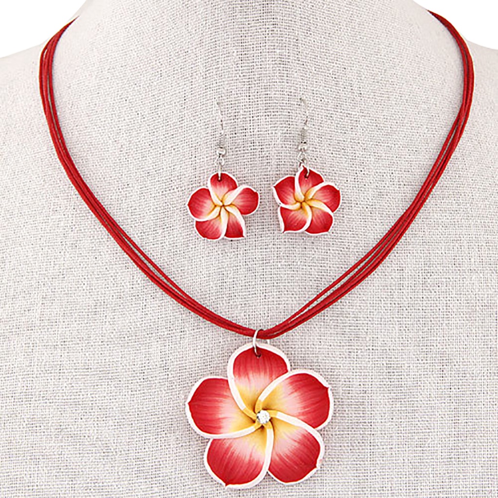 Bộ Trang Sức Hợp Kim Hình Hoa Quyến Rũ Thời Trang Dành Cho Nữ