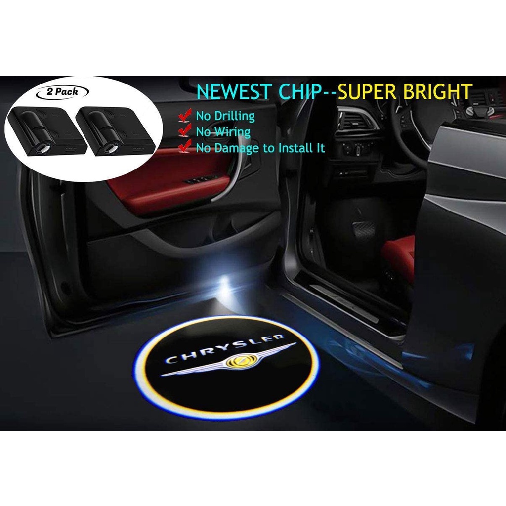 Bộ 2 Đèn Chiếu Logo Xe Ô Tô - Đèn Cảnh Báo Mở Cửa