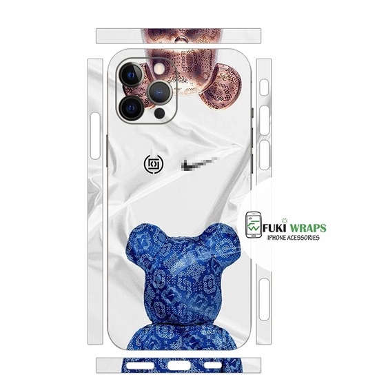 Tấm dán Skin Mặt Sau Hình Gấu FULL VIỀN Dành Cho 13prm , 12prm , 11prm , x , xsm , xr, ip11 , ip12 , ip13 - FukiShop