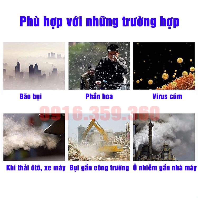 Khẩu trang 3M 9501VT 5★ chống bụi chống sương lọc kép | BigBuy360 - bigbuy360.vn