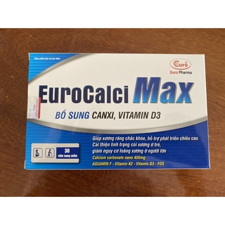 Viên bổ calci d3 eurocalci max h/30