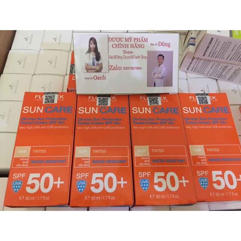 [NHẬP KHẨU CHÍNH HÃNG CÓ TEM QR]Kem Chống Nắng Floslek Suncare SPF50 Cho Da Dầu Mụn