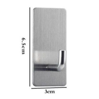Set 5 móc Inox 304 treo đồ Nanichino dán tường gạch men, kính gỗ - kèm keo dán siêu dính
