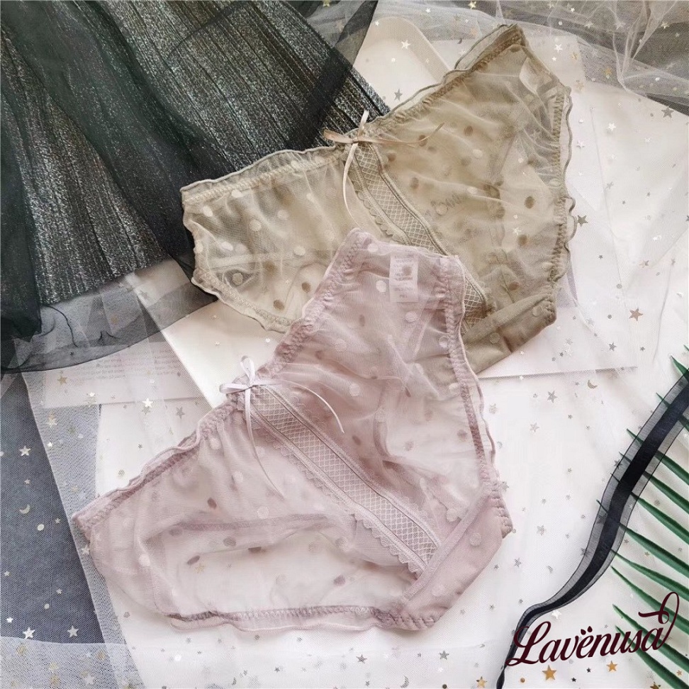 Quần lót nữ ren xuyên thấu cao cấp gợi cảm quyến rũ mềm mại LAVENUSA QL83