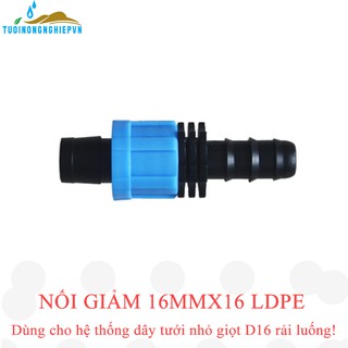 Nối chuyển PE 16 sang ống nhỏ giọt dẹt