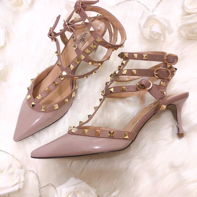 Guốc Valentino 3 khoá