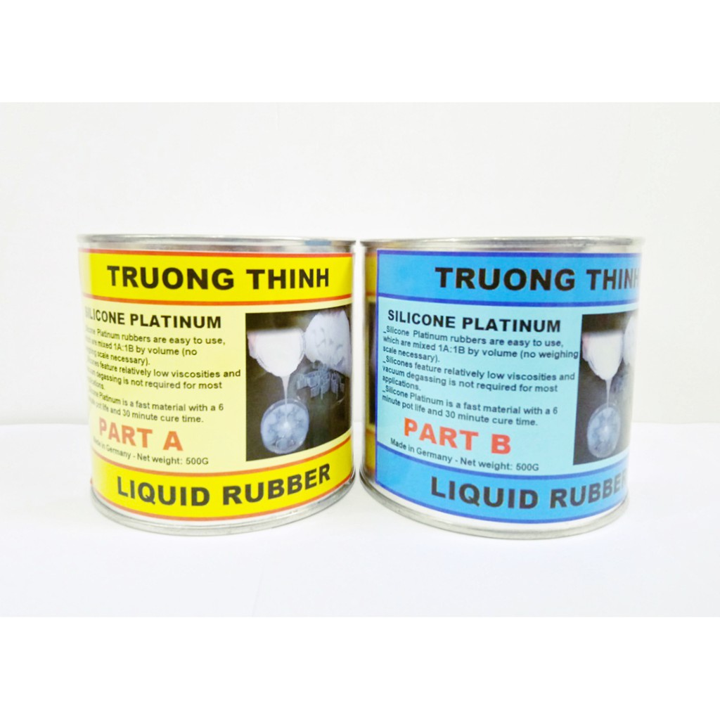 SILICONE Trong Cao Cấp 1:1 (1Kg) làm khuôn resin