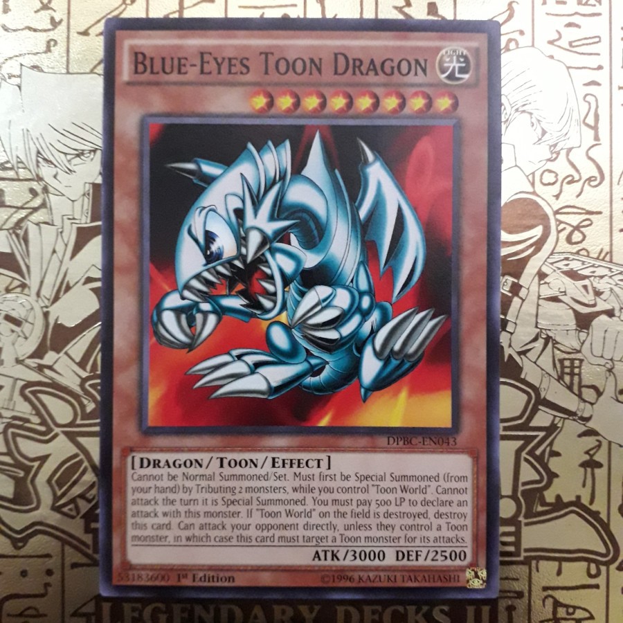 Bài Yugioh - Blue Eyes Toon Dragon (Ultra Rare) # Art Blue Eyes Toon Dragon Rồng Trắng Mắt Xanh