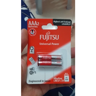Pin aaa fujitsu alkaline vỉ 2 viên loại tốt lr03/2b
