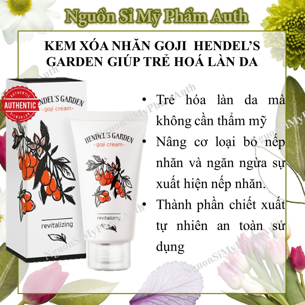 Kem xoá nếp nhăn và chống lão hoá Hendel's Garden Goji Cream