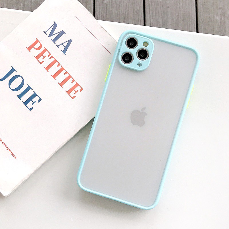 Ốp lưng iphone Nhám Mờ Viền Màu 6/6plus/6s/6splus/7/7plus/8/8plus/x/xr/xs/11/12/13/pro/max/plus/promax | BigBuy360 - bigbuy360.vn