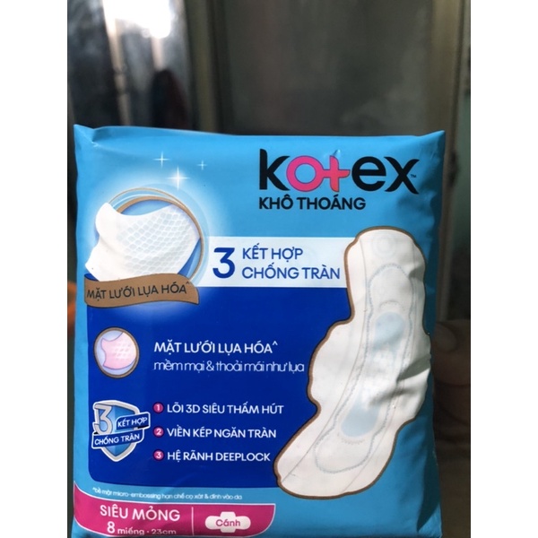 BĂNG VỆ SINH KOTEX SIÊU MỎNG CÁNH