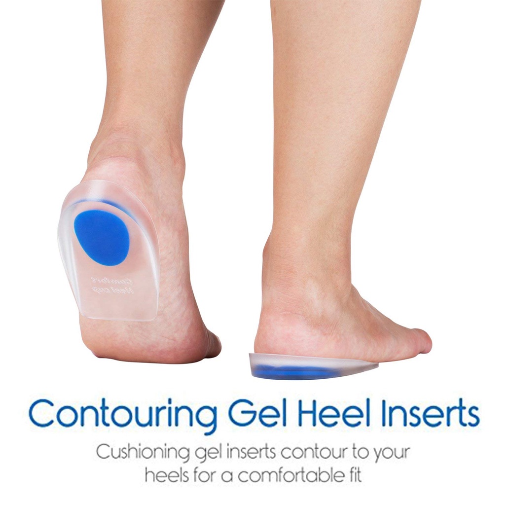 Cặp đệm gel silicone mềm lót giày cao gót giảm đau cho nam và nữ