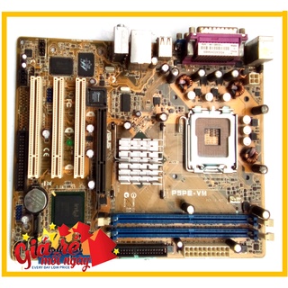 Main Asus P5 PE-VM VGA AGP 4x DDR1 socket 775 giao thời dòng socket 478 decor
